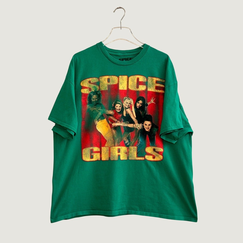 Spice Girls Official Merchandise Graphic T-Shirt Green XXL Iconic 90's Y2K